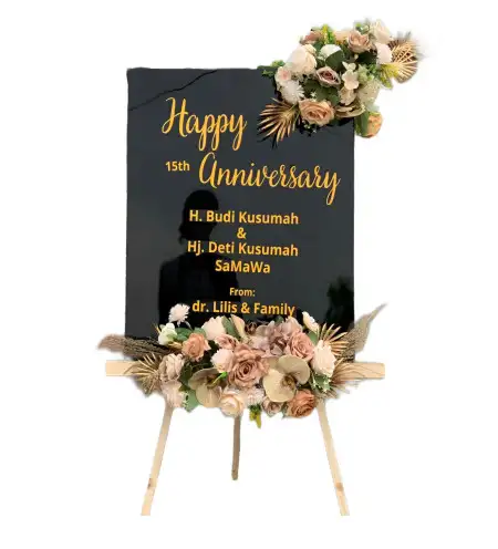 Papan Bunga Akrilik Pemancar